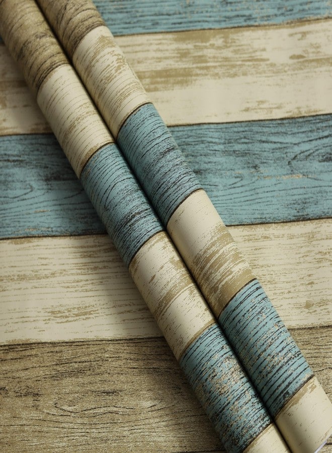 HOMEMATES Self-Adhesive Wallpaper Waterproof Old Furniture Vinyl Stickers Wooden Door Wardrobe Desktop PVC Wall Papers 45 X 304 CM- (Wooden Plank-2) - Image 3